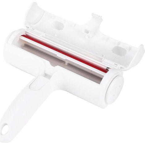 Brosse nettoyante pour poils d'animaux (chien, chat), rouleau à poils double face, type oreilles (1/5)