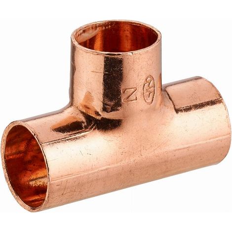 Kupfer-T-Stück zum Löten mit Innengewinde gleich NOYON & THIEBAULT - Ø 12 mm - 973-12L1