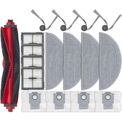 Pièces et accessoires pour Roborock Q10 S5 / Q10 VF / Q10V / S8 Pro / S8 Pro Plus : brosse principale, filtre, sac à poussière (1/5)