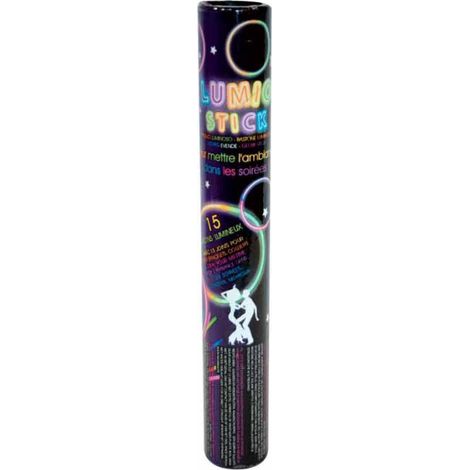 Lot de 15 Bâtons Lumineux "Lumio Stick" 21cm Noir (1/4)