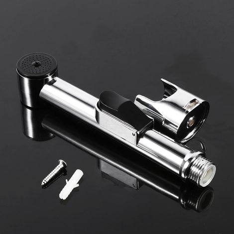 Douchette WC portable chromée ABS avec spray bidet pour salle de bain