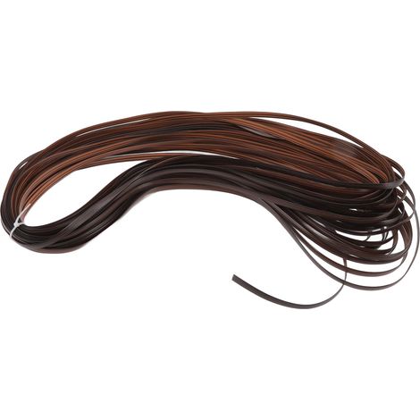 Kit de réparation pour meubles en rotin synthétique marron décoloré, idéal pour chaises, tables et canapés de jardin en plastique. (1/5)