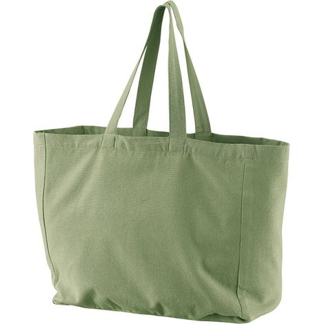 Sac de shopping cabas réutilisable en matière recyclée Matcha 35 x 40 x 15 cm - PANGIVO (1/5)