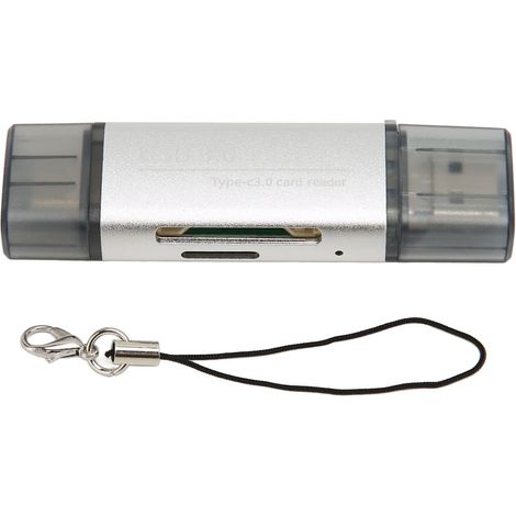 Lecteur de carte mémoire USB C USB 2.0 Micro USB Portable pour bureau et stockage micro, compatible OS X (1/5)