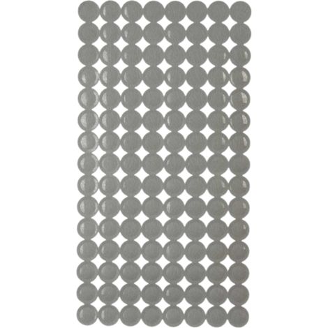 Rutschfeste Badematte 68x36 cm grau (1/4)