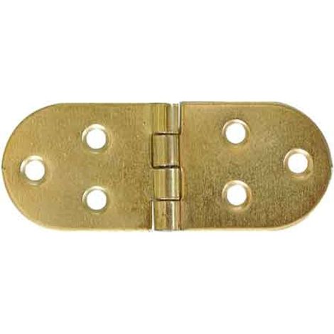 CERNIERA A BISCOTTO 80x30 mm senza fermo - Bronzata Q.TA 50