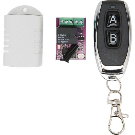 Télécommande RF sans fil 1 canal, récepteur 5V pour lampes LED, moteur, bricolage - interrupteur à distance (1/5)