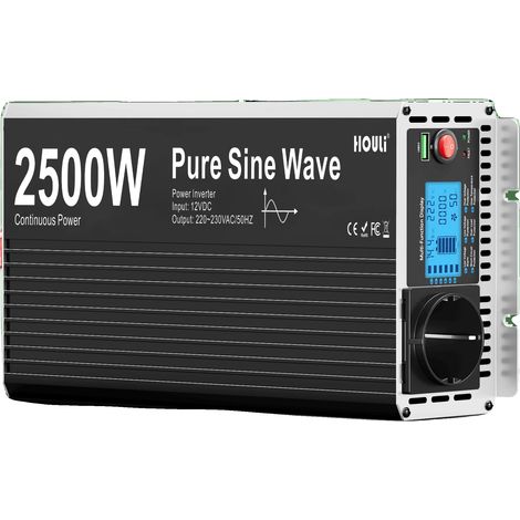 Wechselrichter, Reine Sinuswelle Ausgang, Intelligente Überwachung, Spitzenleistung 5000W, Europa-d, 12V-b, 220V-d (1/2)