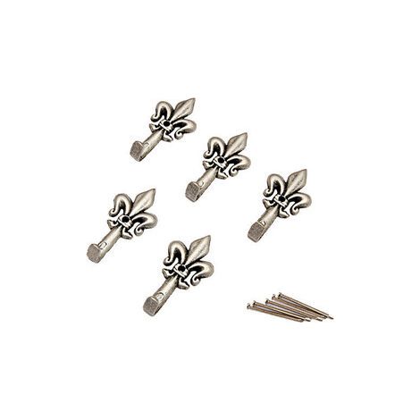 BL GANCIO PER QUADRO GIGLIO 32 MM ARGEN N. 0 5 PZ- DIESSE- 5,0 blister