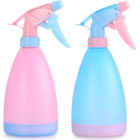Vaporisateur pour plantes 500 ml, bouteilles d'eau en plastique vides, pulvérisateur à brume sous vide pour jardin, fleurs, cuisine, coiffure, bleu/rose (1/5)