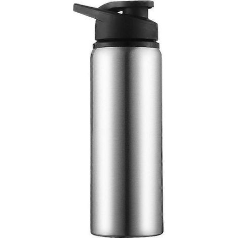 700 ml Edelstahl-Isolierflasche mit auslaufsicherem Deckel, praktischem Griff und integriertem Becher für Kaffee und heißes Wasser.