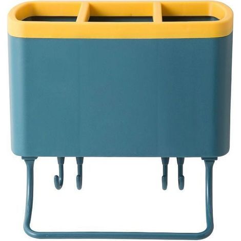 Chopstick Cage - Wall Mounted Chopstick and Spoon Storage Rack - Punch Free Installation - Kitchen and Restaurant Use - 1 Piece (1/5)
