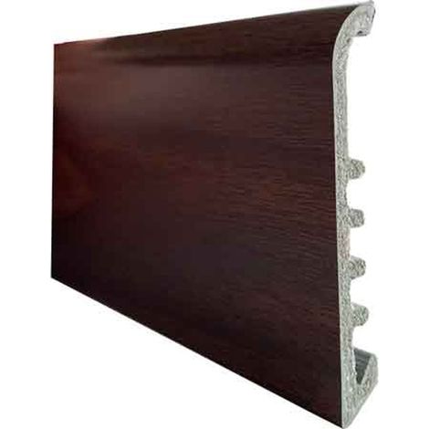 BATTISCOPA IN PVC TIPO 'LARGE' 75x9 mm - nero - barra 2 mt