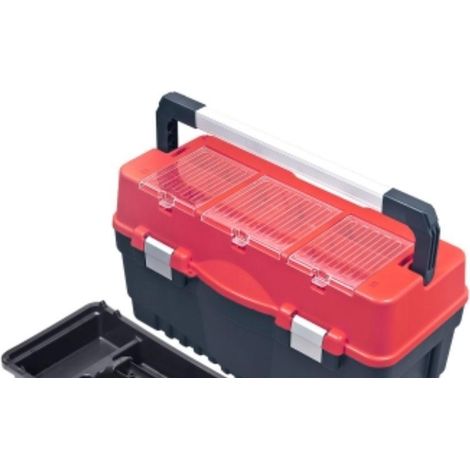 caja porta herramientas profesional con cierres metalico aluminio expert s700 carbo (1/2)