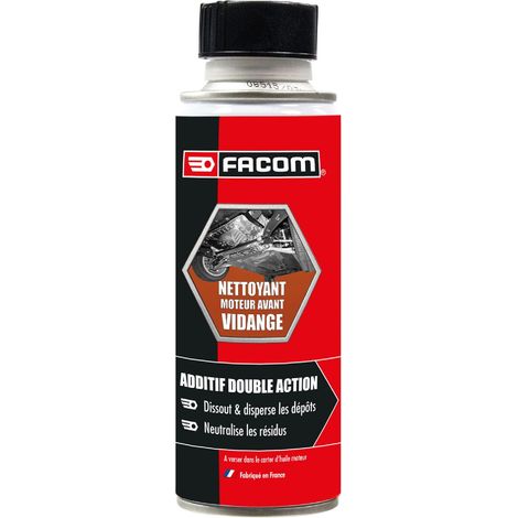 Facom – Nettoyant circuit huile avant vidange 200ml – Double action pour dissoudre boues et dépôts – Compatible tous moteurs essence et diesel