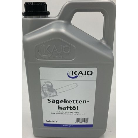 Huile adhésive pour chaîne de scie 100-120 mm²/s (à 40 degrés C) Bidon de 5 l KAJO