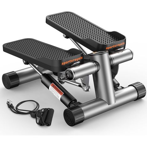 Sportsroyals Exercise Stair Stepper für Zuhause – Up-Down Swing Stepper mit Power Ropes for Bein/Arm/Butt Training, Home Office Fitness Exercise