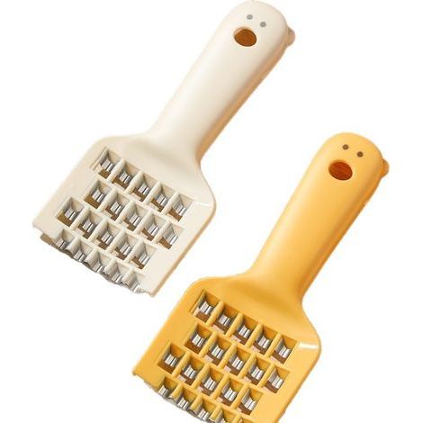 Cortador de verduras portátil: una herramienta manual versátil para pelar y cortar frutas y verduras, ideal para la cocina (juego de 2 piezas). (1/5)
