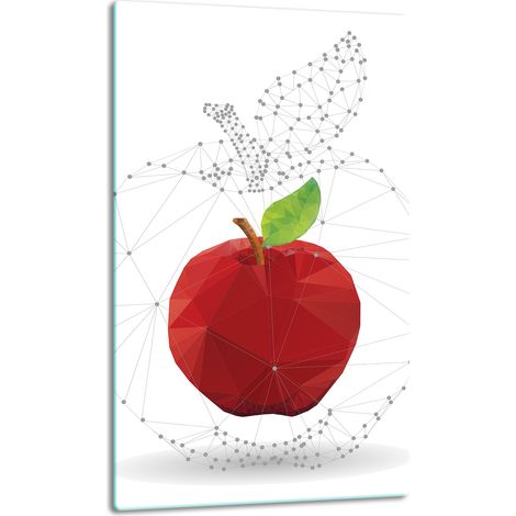 Glasplatte, Tischplatte, 30x52 Apfel (1/5)