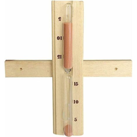 Sablier 15 Minutes Sauna Rotatif Mural Sauna en Bois Sablier Minuteur Sable Compte à rebours Horloge Spa Sauna Sablier Sauna Accessoires pour Hammam