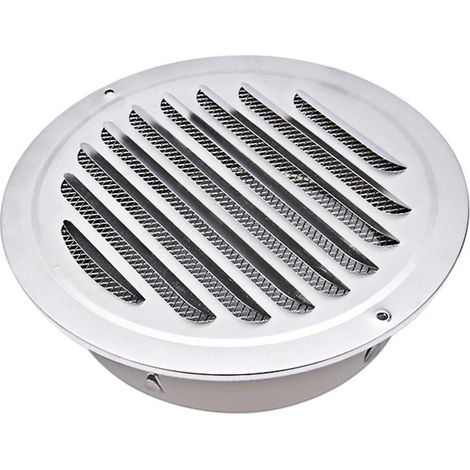 Grille d'aération sphérique en acier inoxydable diamètre 160 mm pour hotte murale ventilation de salle de bain et cuisine (1/3)