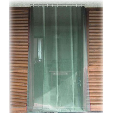 SANGIORGIO Tenda zanzariera frangisole, per porte, tessuto in poliestere 100%, puÒ essere rimossa facilmente, non si scolora ai raggi del sole, cm 150xh.250, incluso anelli con ganci, rinforzo in pvc