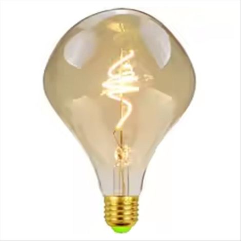 Ampoule LED G125, 4 W, dimmable, culot E27, 220-240 V, idéale pour l'éclairage décoratif des salons. (1/5)