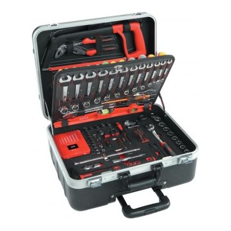 Sam Outillage – Valise séduction 145 outils – Boite de rangement pour outils – Verrouillage par clé – CP146