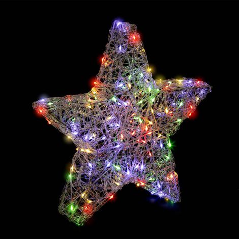 Luce a forma di stella in acrilico 150 led h.50cm per esterni multicolore - Feeric lights & christmas