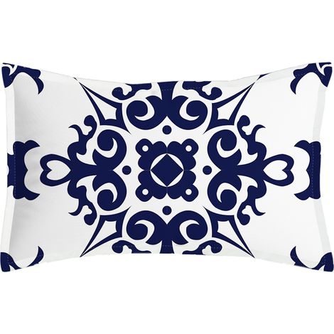 Housse de coussin décorative rectangulaire en coton et lin 3050 cm (1/5)