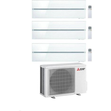 Mitsubishi Climatizzatore Trial Split Kirigamine MSZ-LN Bianco 9+9+18 con MXZ-3F54VF4 Inverter R-32 Wi-Fi Classe A+++