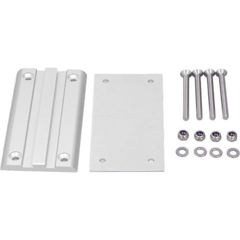 Supporto per gambe del tavolo in lega di alluminio rimovibile, supporto girevole, accessori per camper e roulotte. (1/5)