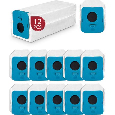 12 Pièces Sacs à Poussière Compatible avec Aspirateurs Samsung Bespoke Jet VCA-ADB952 Accessoires de Rechange pour Station de Nettoyage-KZQ (1/4)