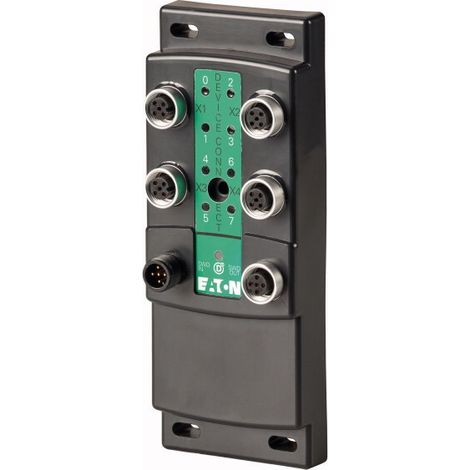 Module-bloc E/S SWD IP69K 8 E 24 V DC avec alimentation 4 E/S M12 femelles 000174736 EATON EU6E-SWD-8DX (1/3)