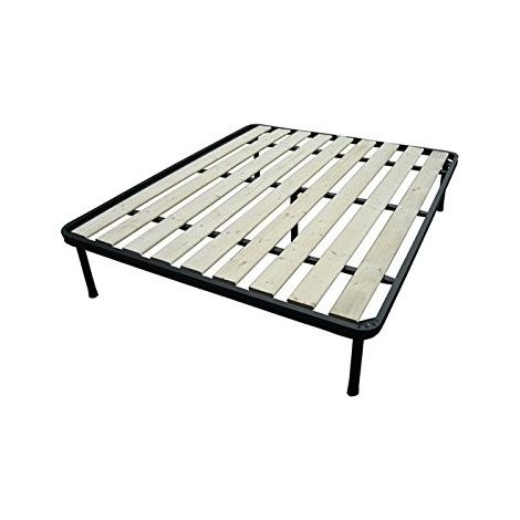 Rete letto una piazza e mezza 120 x 190 PLUS con Tavole in Legno Verticali