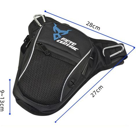 MOTOCENTRIC Beintasche, wasserdichte Motorradtasche für Damen und Herren, Hüfttasche mit reflektierenden Streifen, ideal zum Wandern und Radfahren. (1/5)