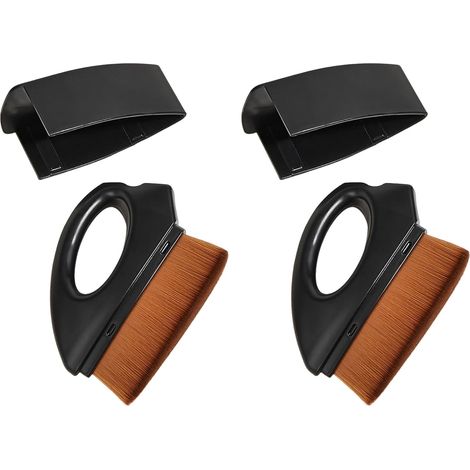 Ensemble de 2 produits de nettoyage antistatiques professionnels pour disques vinyles noirs : un dépoussiéreur pour platines et une brosse de nettoyage pour lecteurs CD. (1/5)