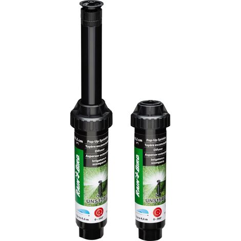 Rain Bird – Arroseur asperseur réglable 0° à 360° – Portée 3,40 à 4,60m – Entrée 15x21 – Conception durable pour arrosage précis