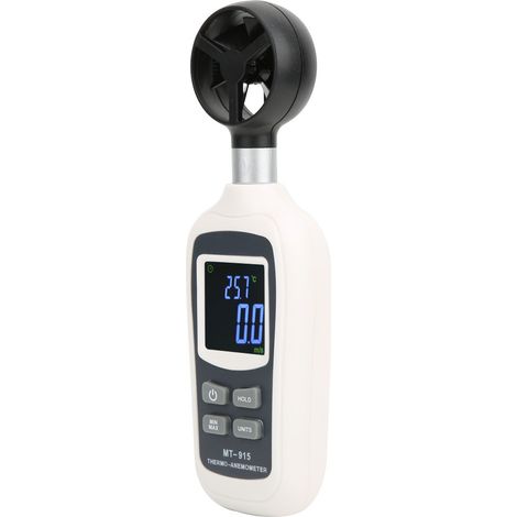 Anémomètre numérique portable MT-915, indicateur de vitesse du vent, thermomètre et thermomètre du vent (1/5)