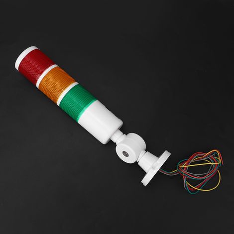 Voyant d'alarme 24 V, 3 couleurs, avec signal sonore, pour machines-outils CNC et applications industrielles. (1/5)