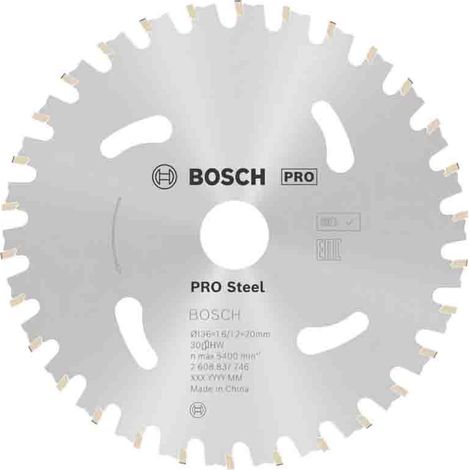 BOSCH DISCO SIERRA STANDARD ACERO 136 X 20 X 30D: BA
