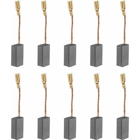 10PCS Balais de Charbon Brosse à Charbon Moteur Outil électrique Universel Charbon pour Moteur électrique S1M-FF03-100A/6-100 A86C -16 8 5 46mm