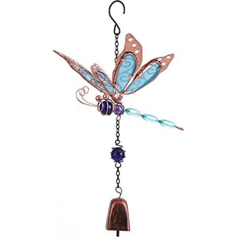 Campana de viento de 36 cm con luz nocturna y acrílico fluorescente – azul, rosa, verde – regalo elegante y ecológico (1/5)