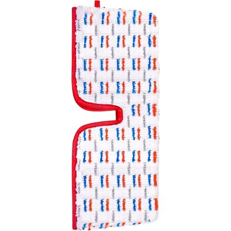 3er-Pack waschbare Nachfüllpackungen für Dampfmopp und Sprühgerät - Doppelseitige Mikrofaser in Rot und Blau (40x38x15cm) - Kompatibel mit O-Cedar ProMist MAX und Vileda-lsw (1/2)