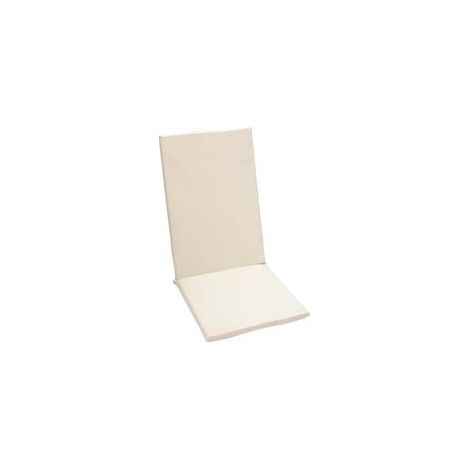 CUSCINO IMBOTTITO CON SCHIENALE ALTO  cm.42x45x68h. spessore cm.4