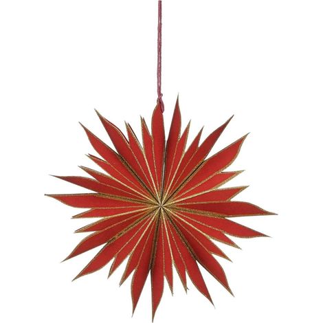 Pendente Fiore H.18 D.20 cm Rosso