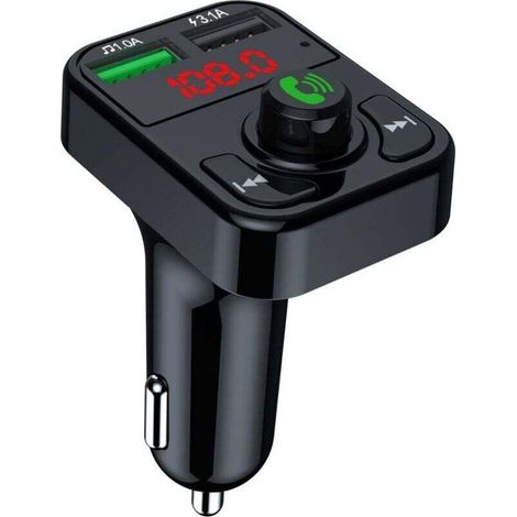Transmetteur FM de Voiture Kit de Voiture Bluetooth Mains Libres Lecteur MP3 3.1A Charge Rapide (1/4)