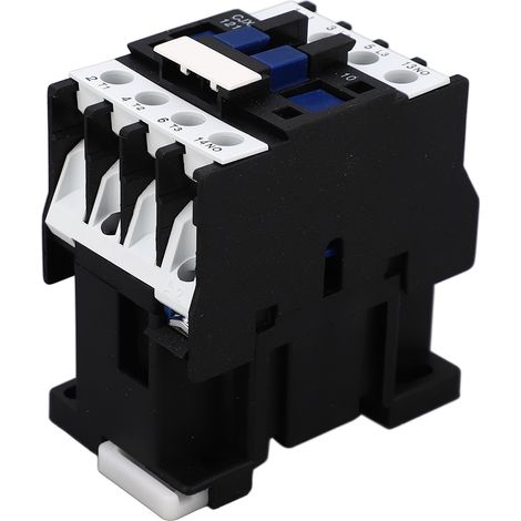 Contacteur CA tripolaire à contacts argentés, normalement ouvert, montage sur rail DIN, haute sensibilité, pour moteur électrique, 36 V CA, 12 A (1/5)