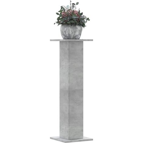Pflanzenständer 2 Stk. Betongrau 30x30x95 cm Holzwerkstoff