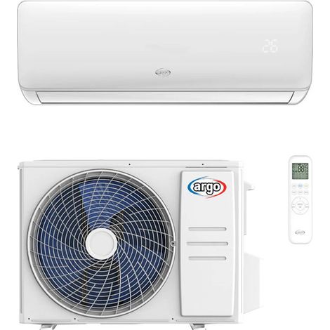 Argo KIT CLIMADESIGN12 Climatizzatore Mono Split 12000 BTU Classe A++-A+ R32 Wifi Bianco
